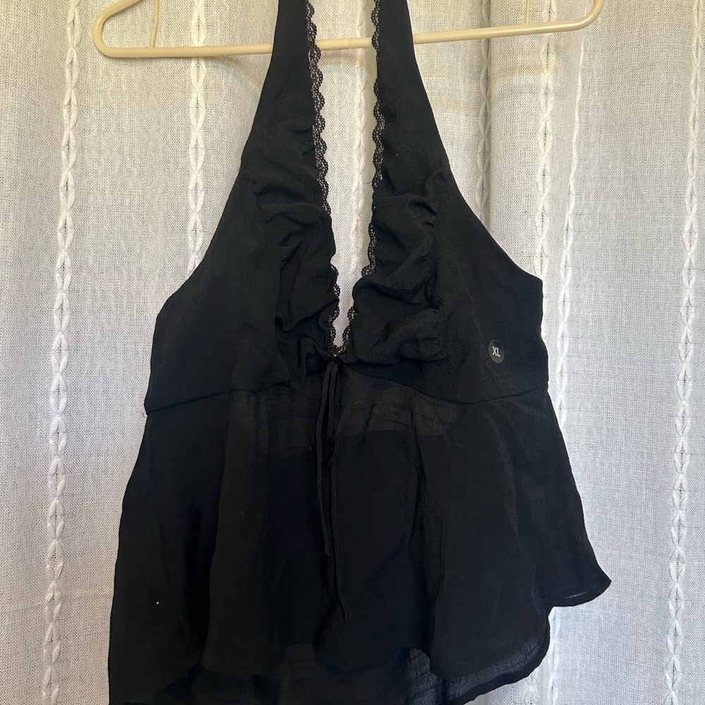 PacSun Black Halter Blouse